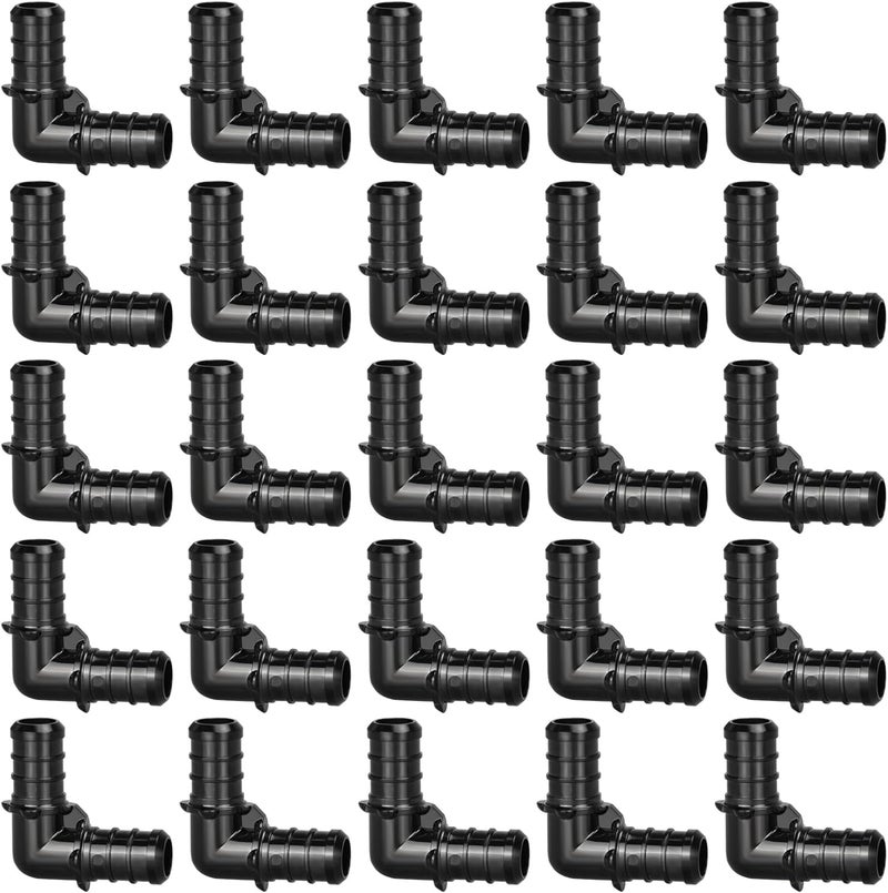 PXZBLG 1/2" Poly PPSU Barb Crimp PEX Fitting, 25pcs PEX Fittings, PEX Elbows, No Lead - Image 1